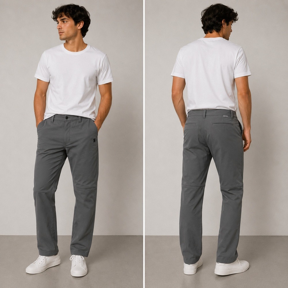 Chrome Industries Brannan Pants Mens 38 Gray Cycling Utility Straight Fit Active